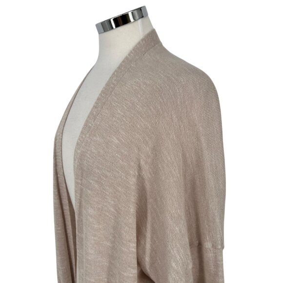 Nine West Open Front Cardigan Beige Lightweight Knit Size 1X - Picture 5 of 11